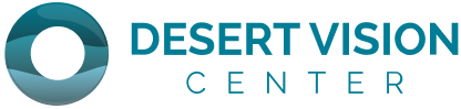 Desert Vision Center logo with eye icon – trusted cataract and glaucoma care.