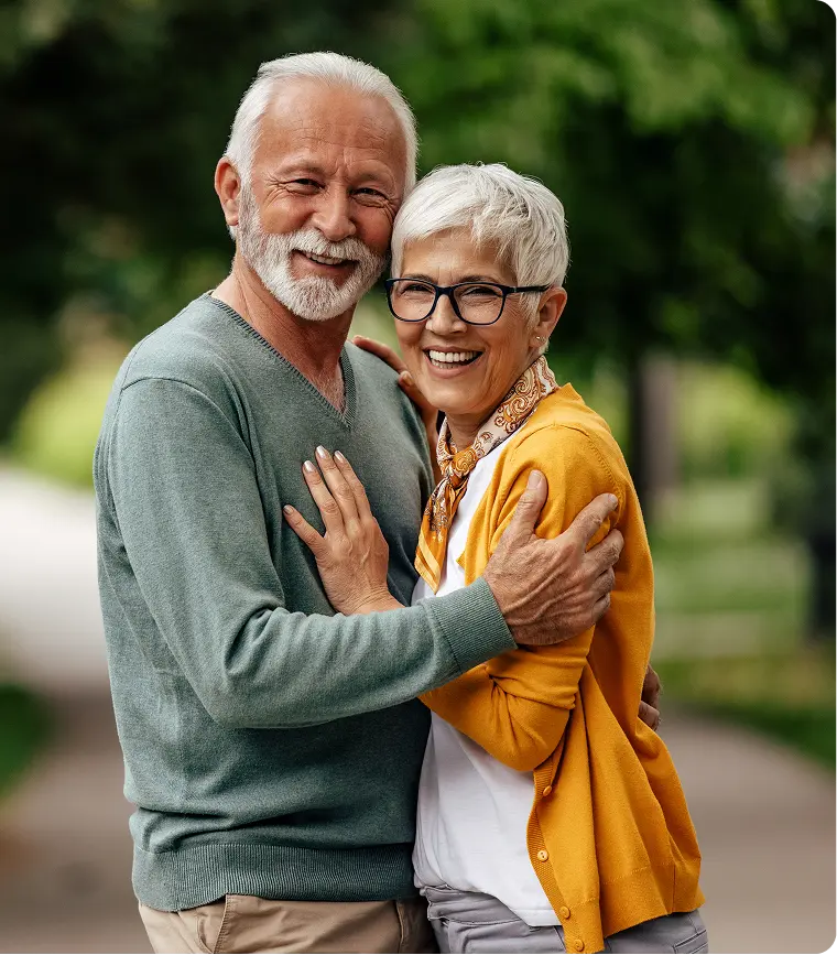 Happy senior couple